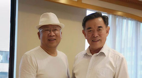 ●董事長接待青島市政協(xié)主席胡延森同志。